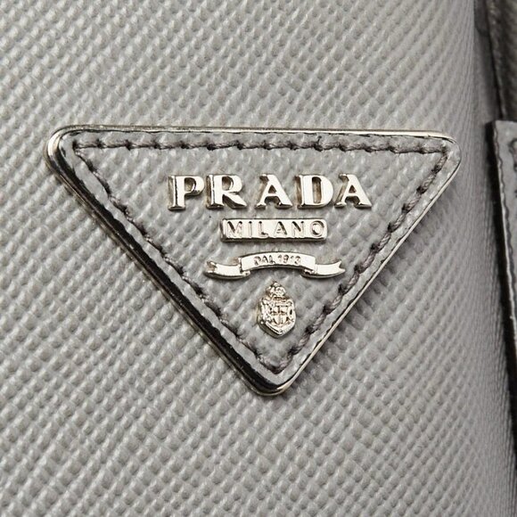 Prada Marmo Saffiano Lux Leather Double Handle Small Tote Bag - Picture 9 of 12